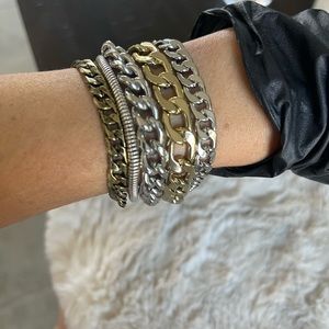 Jenny Bird beautiful unique bracelet approximately 8”long,adjustable chain 2”W